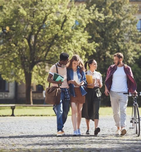 Group of college students