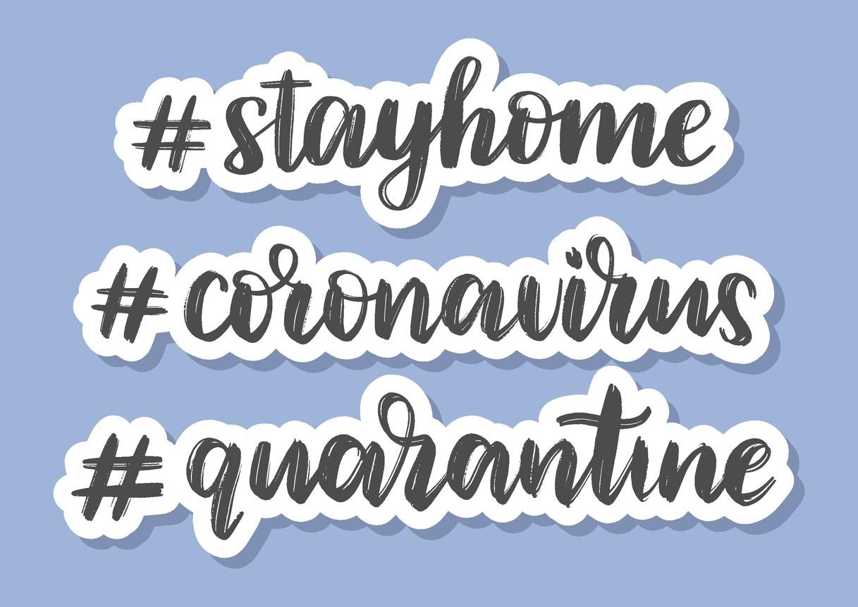 COVID-19 hashtags