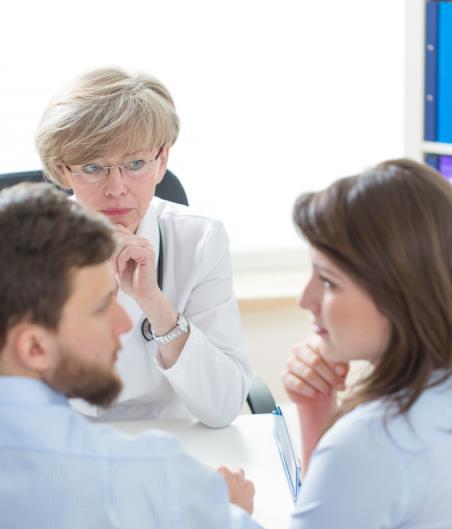 Couple with doctor