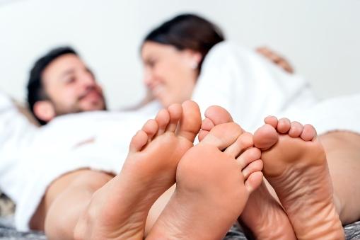 Couple in bed