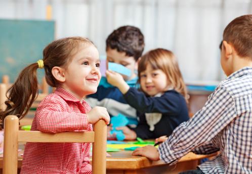 Children in day-care setting
