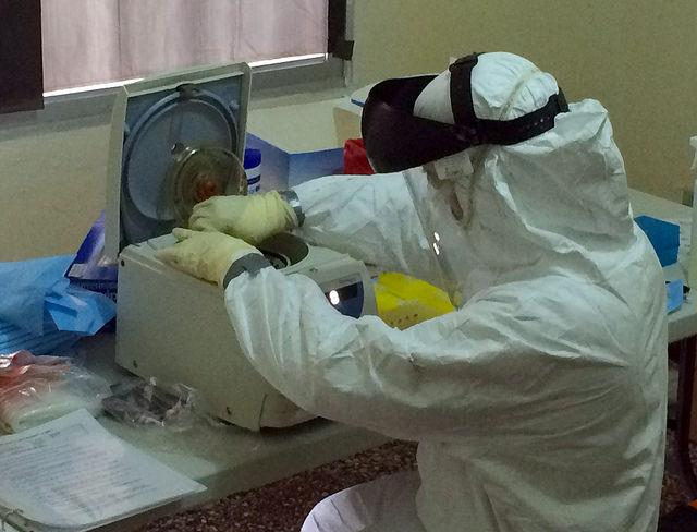 DNA test at mobile Navy lab
