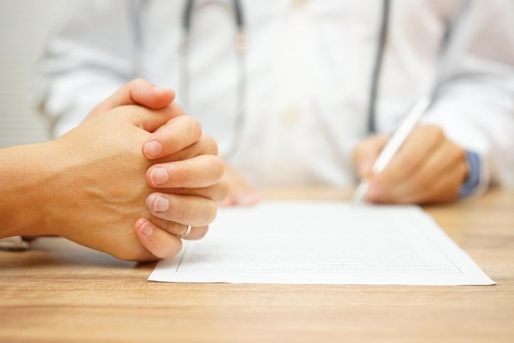 Doctor prescribing medication