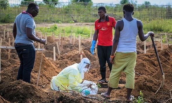 Ebola child burial