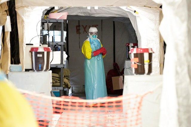 Ebola response worker
