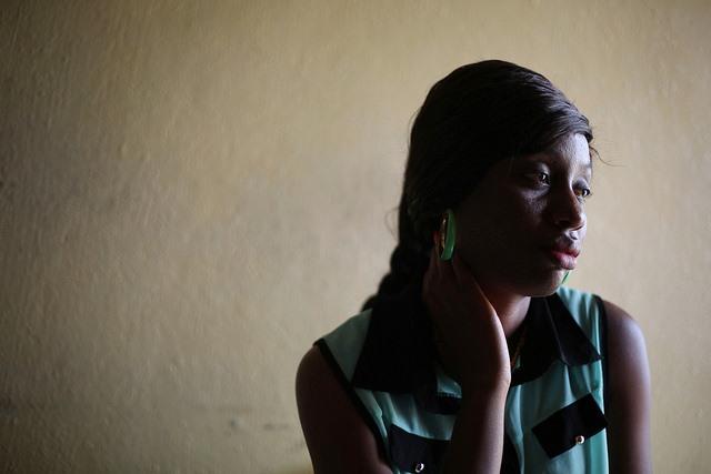 Ebola survivor in Liberia