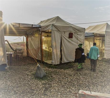 Ebola treatment tents