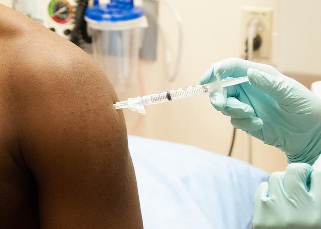 Ebola vaccine shot