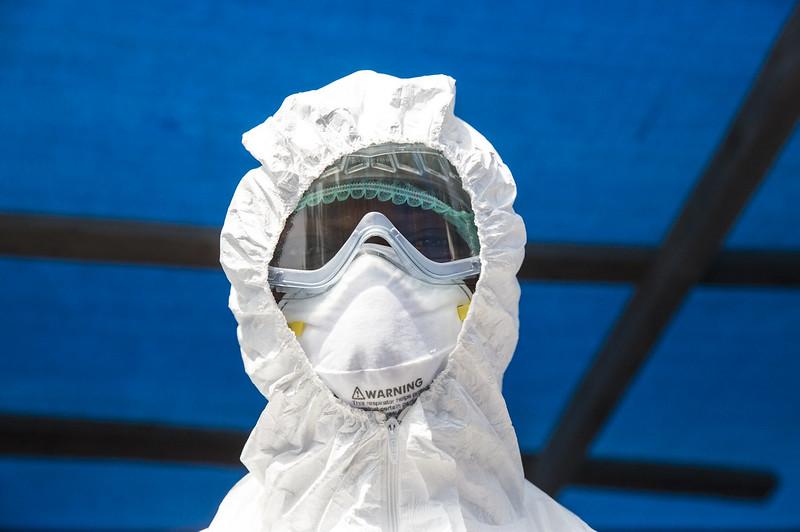 Ebola health worker