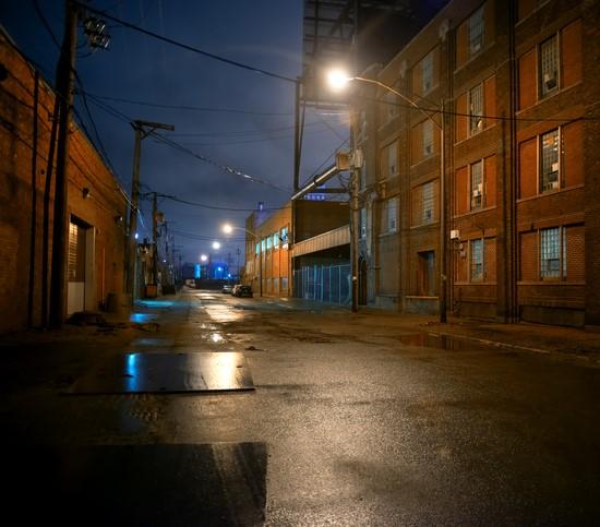 Empty Chicago street