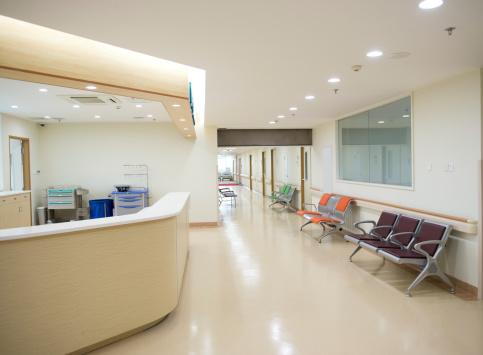Empty nurses' station