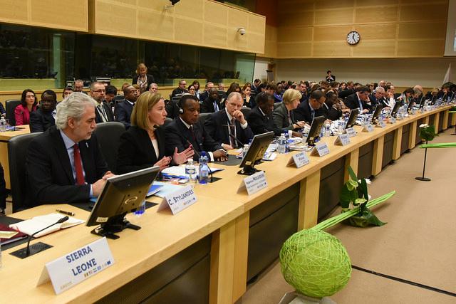 Officials at European Union Ebola conference in Brussells