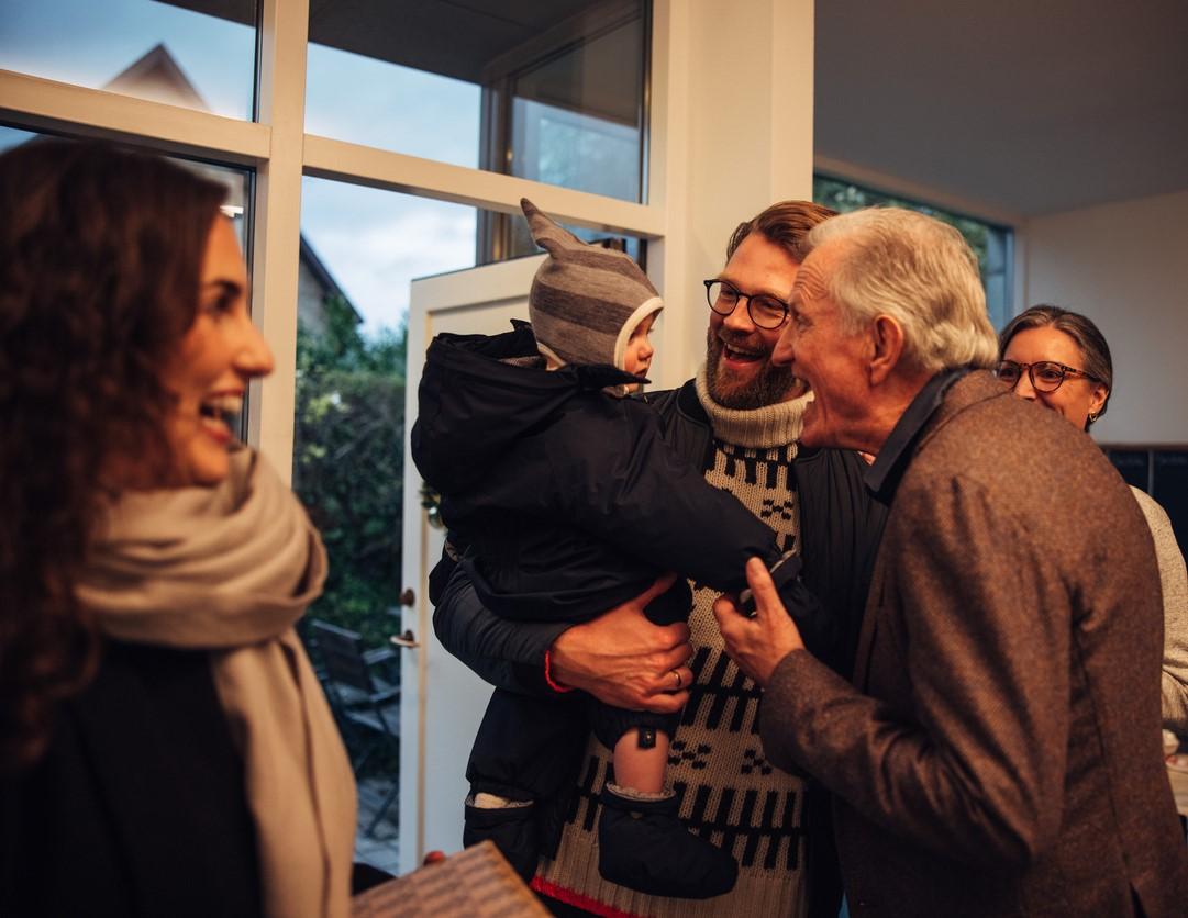 Family visiting for Christmas