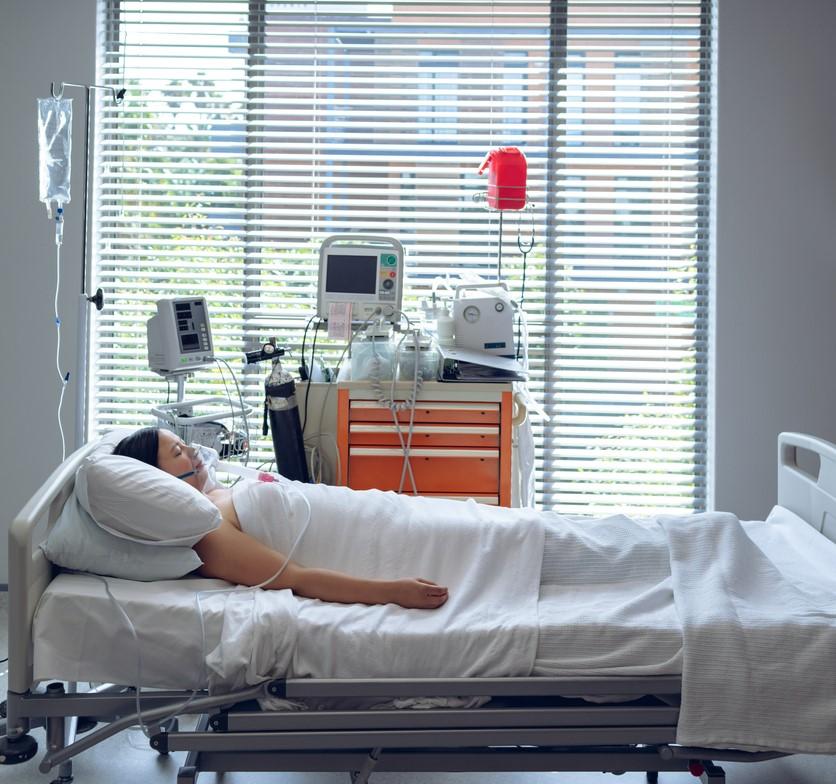 Female hospital patient