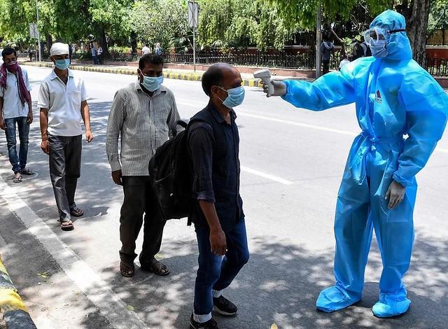 Outside fever check point in India