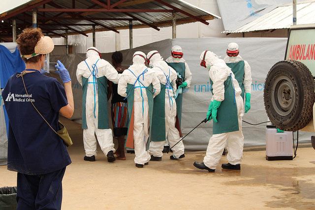 Ebola patient in Lunsar, Sierra Leone