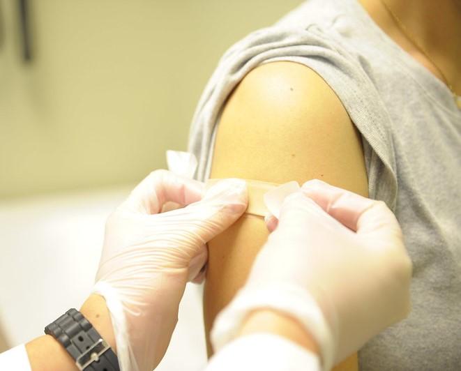 Flu shot bandage