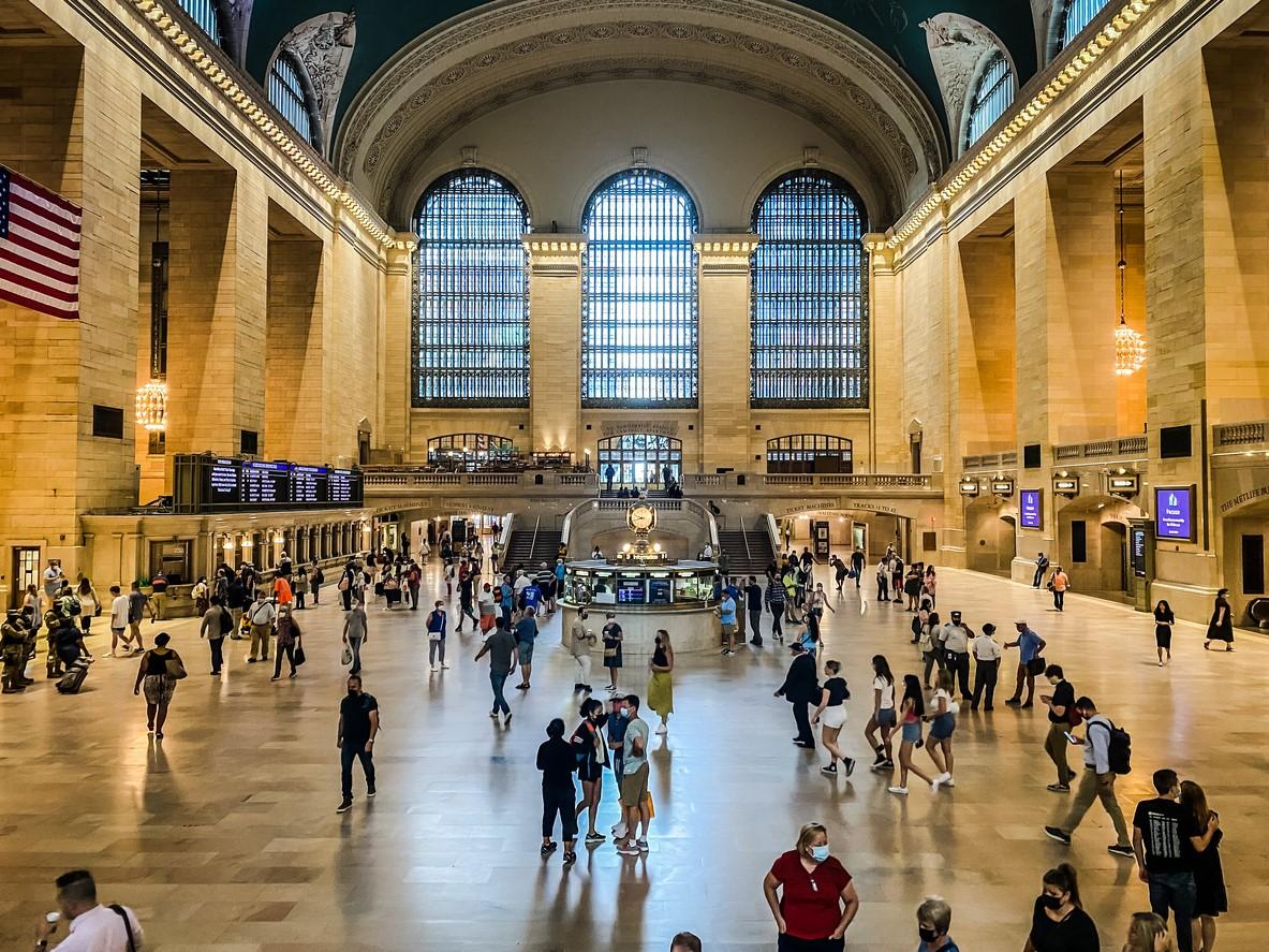 People walking in Grand Central Station