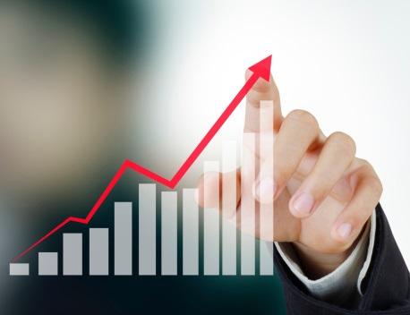 Graph showing surge