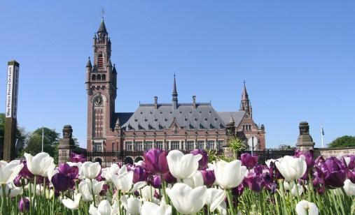 Peace Palace in the Hague, Netherlands