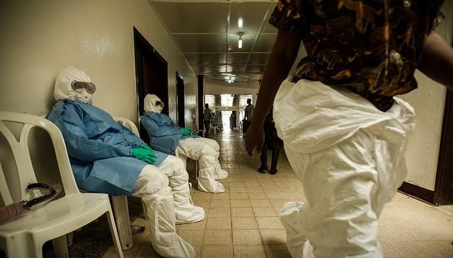 Health workers in West Africa