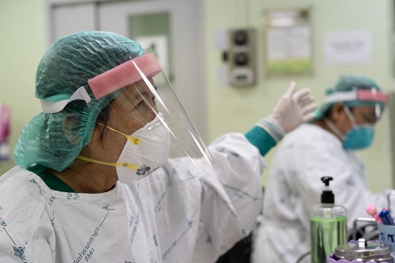 Healthcare workers in PPE