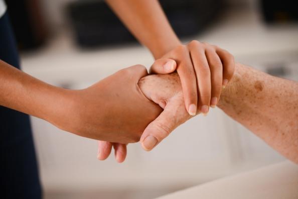 Holding hands