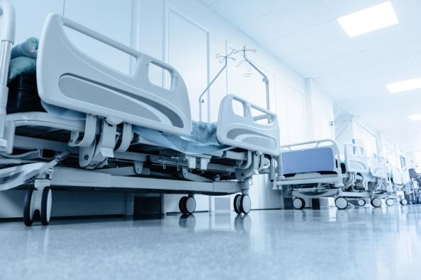 Beds in hospital