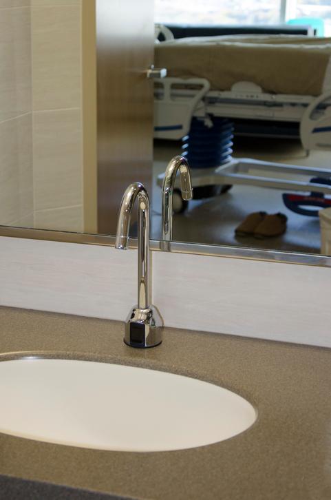 Hospital room sink