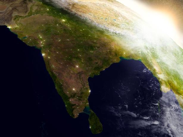 India satellite photo
