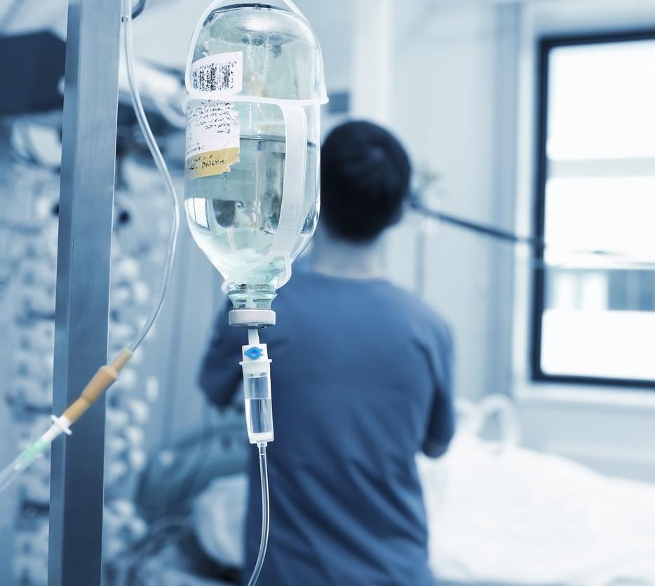 IV drip at patient's bedside