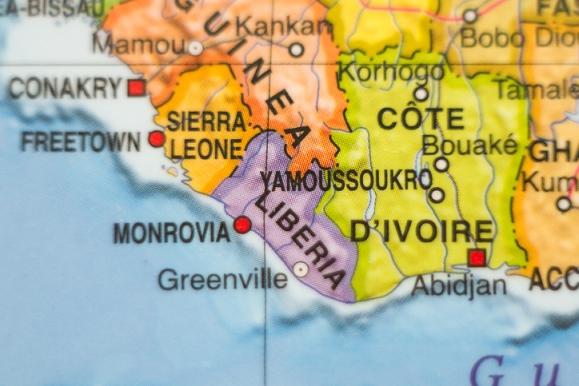 Liberia map