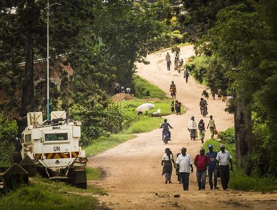 Main road in DR Congo