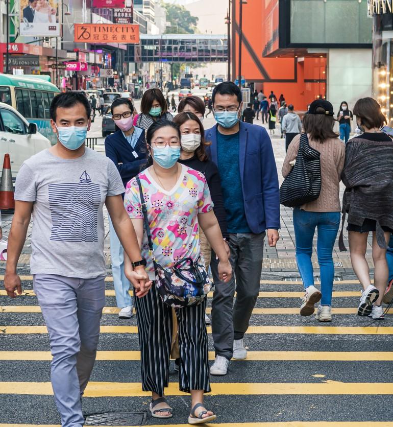 Mask wearing in Hong Kong