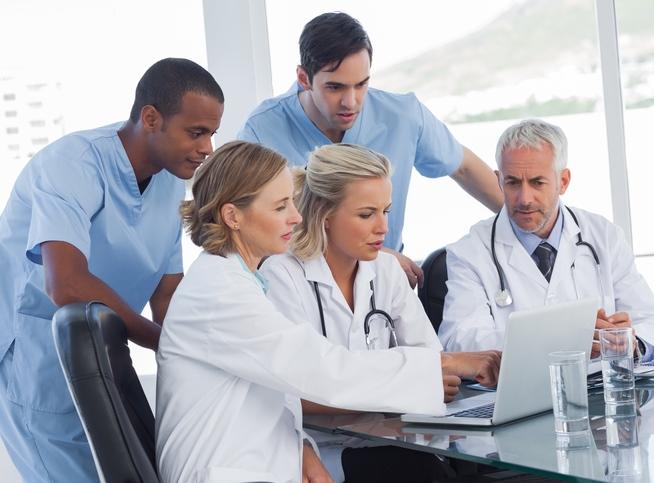 Medical team consult
