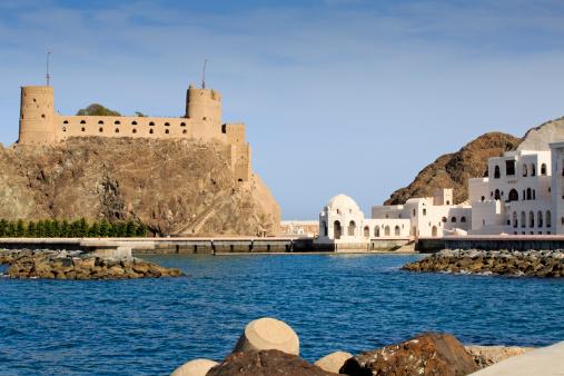 Al-Jalali fort and Sultan's Palace in Old Muscat, Oman