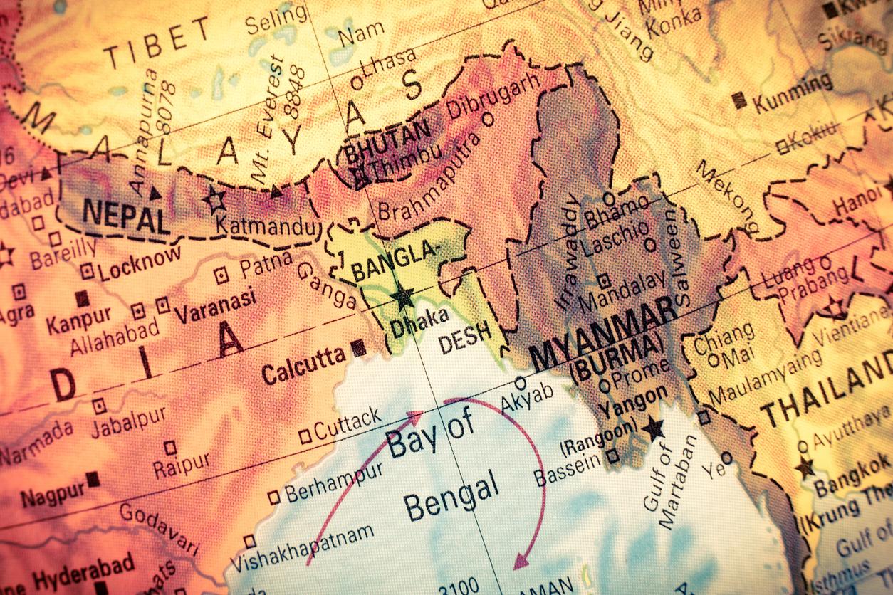 Myanmar map