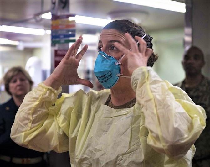 N95 respirator demonstration