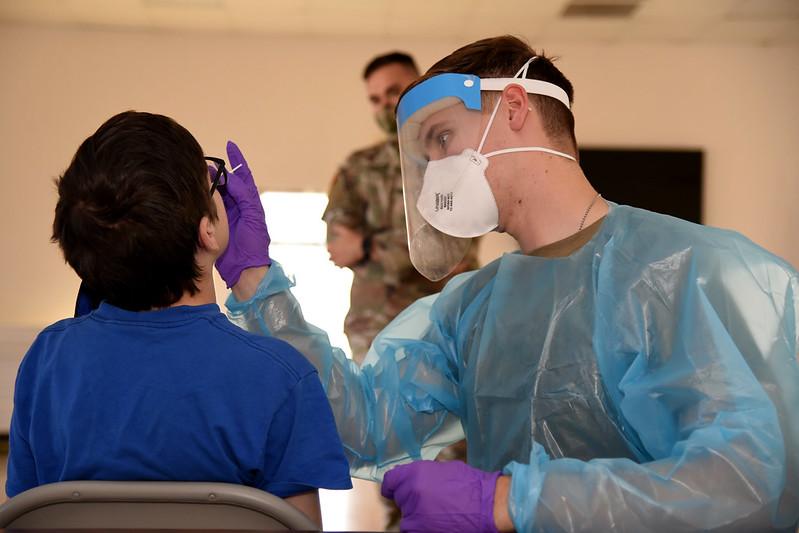 National Guard COVID test