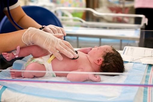 Newborn baby in hospital