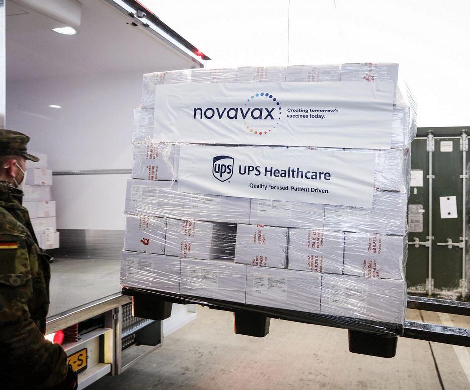 Shipment of Novavax vaccine