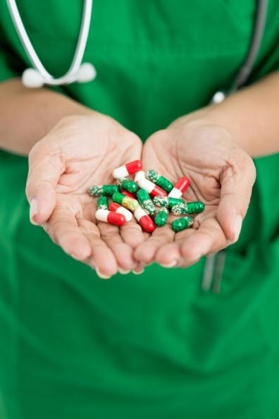 Nurse with pills