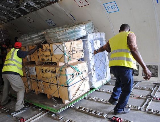Oxfam aid supplies