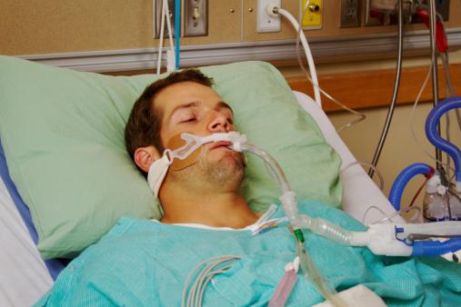 Patient on ventilator