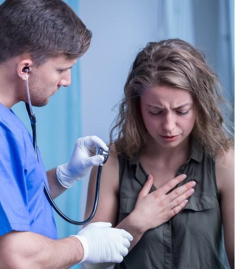 Patient with flu-like symptoms