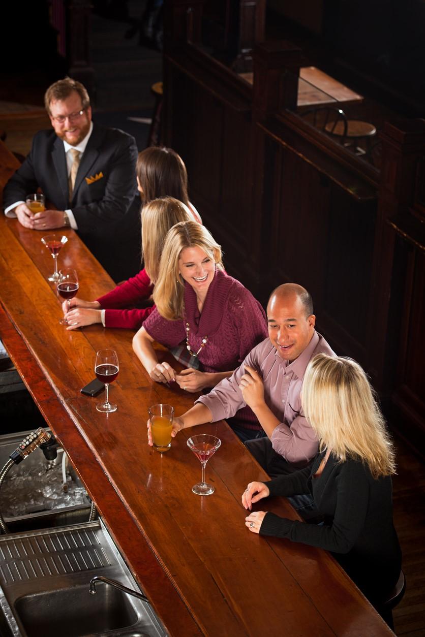 People at bar