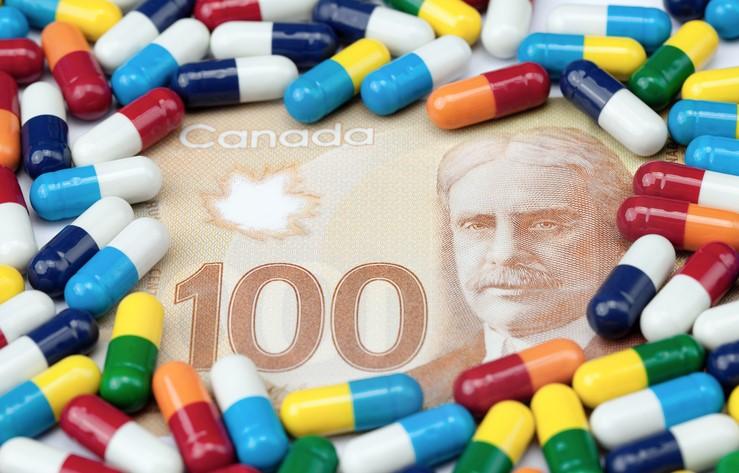 Pills and Canada money