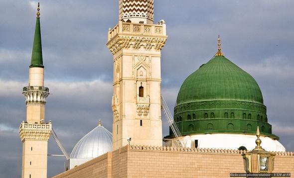 Prophet's Mosque in Medina, Saudi Arabia