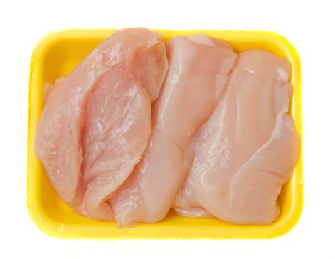 Raw chicken breasts