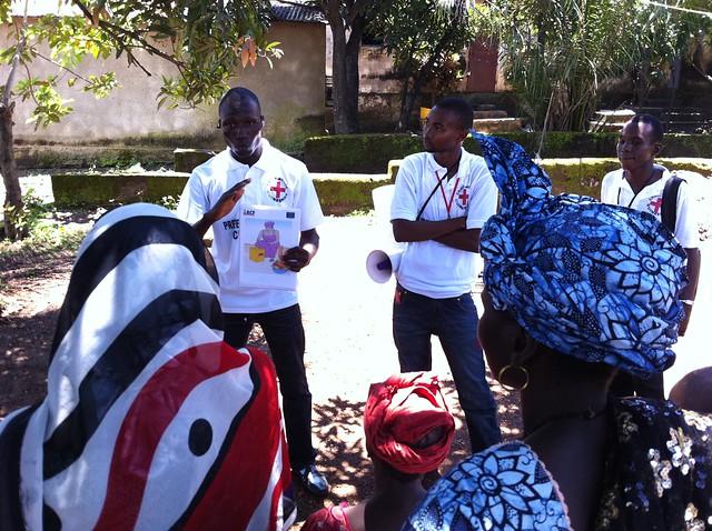 Red Cross workers